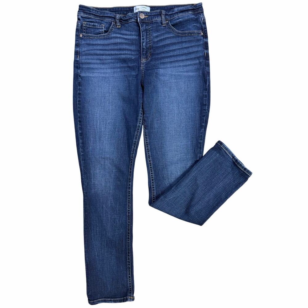 BKE Buckle Jeans Women’s 32x32 Gabby Straight Leg Curvy Fit High Rise Blue Denim